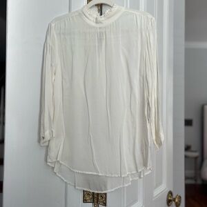 Velvet by Graham & Spencer Cream Blouse